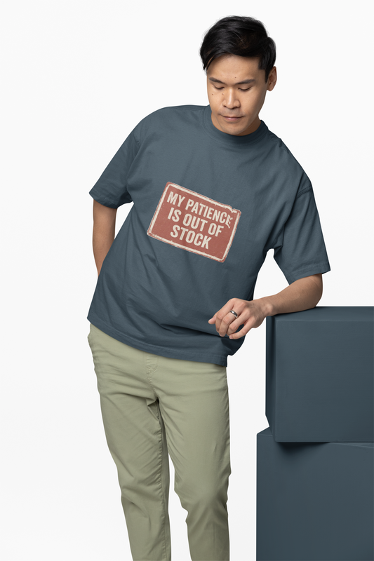 MY PATIENCE IS OUT OF STOCK – Vintage Statement Shirt