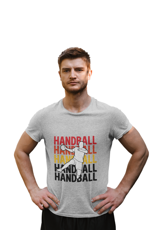 Handball Shirt – Schwarz-Rot-Gold Design