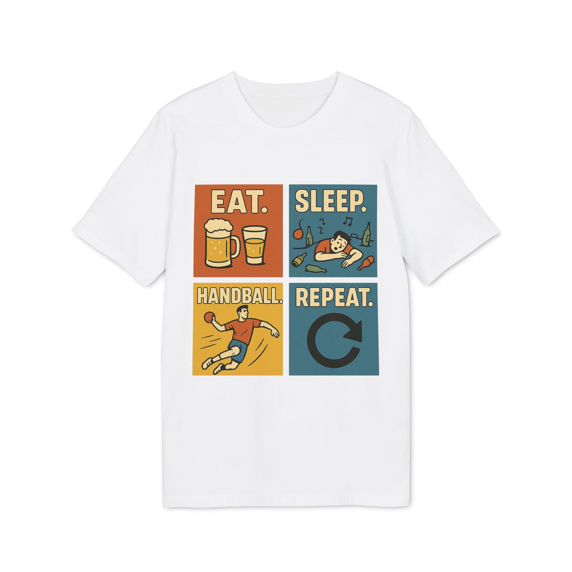 Eat. Sleep. Handball. Repeat. – Handball-Kult-Shirt