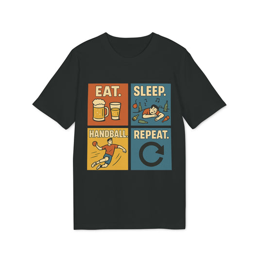 Eat. Sleep. Handball. Repeat. – Handball-Kult-Shirt