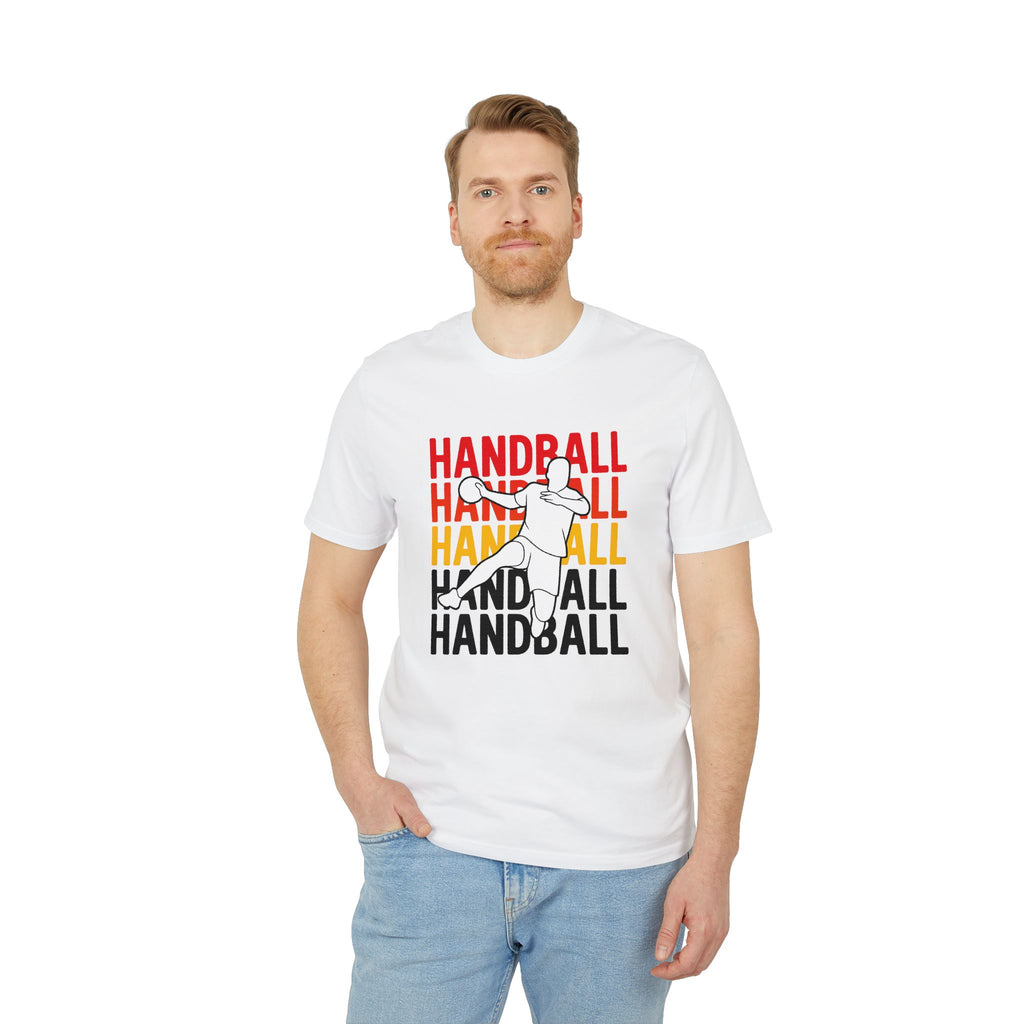 Handball Shirt – Schwarz-Rot-Gold Design