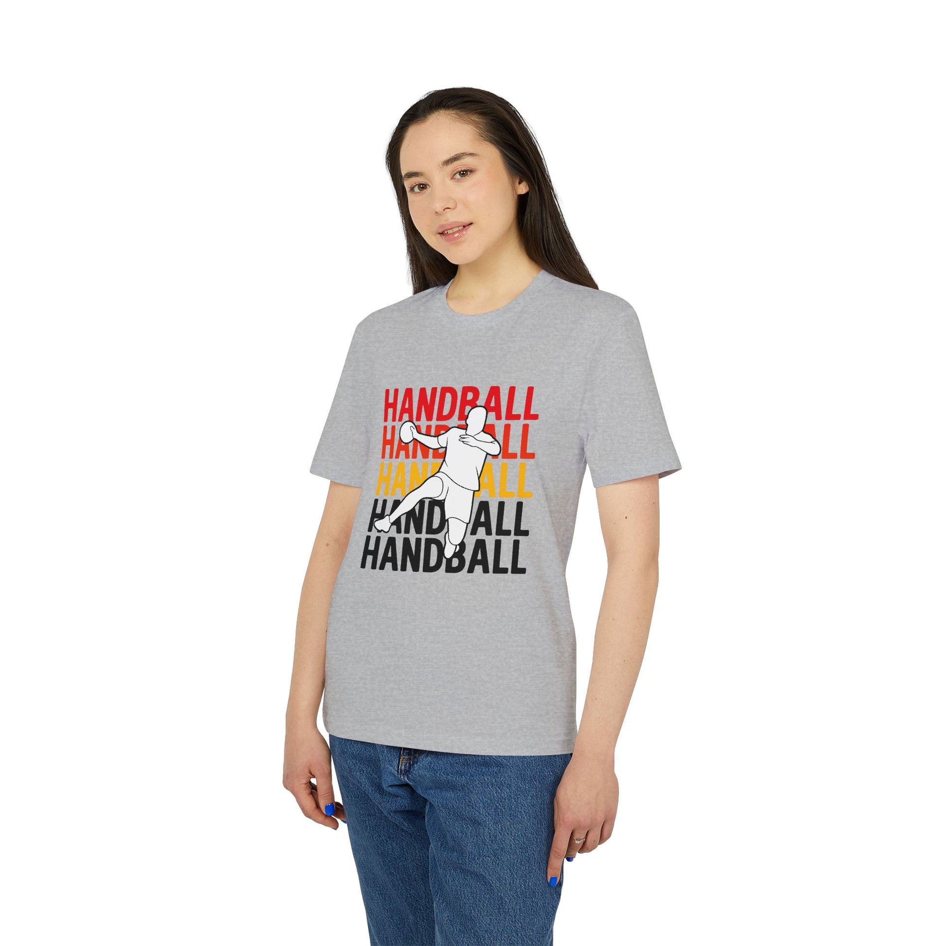 Handball Shirt – Schwarz-Rot-Gold Design