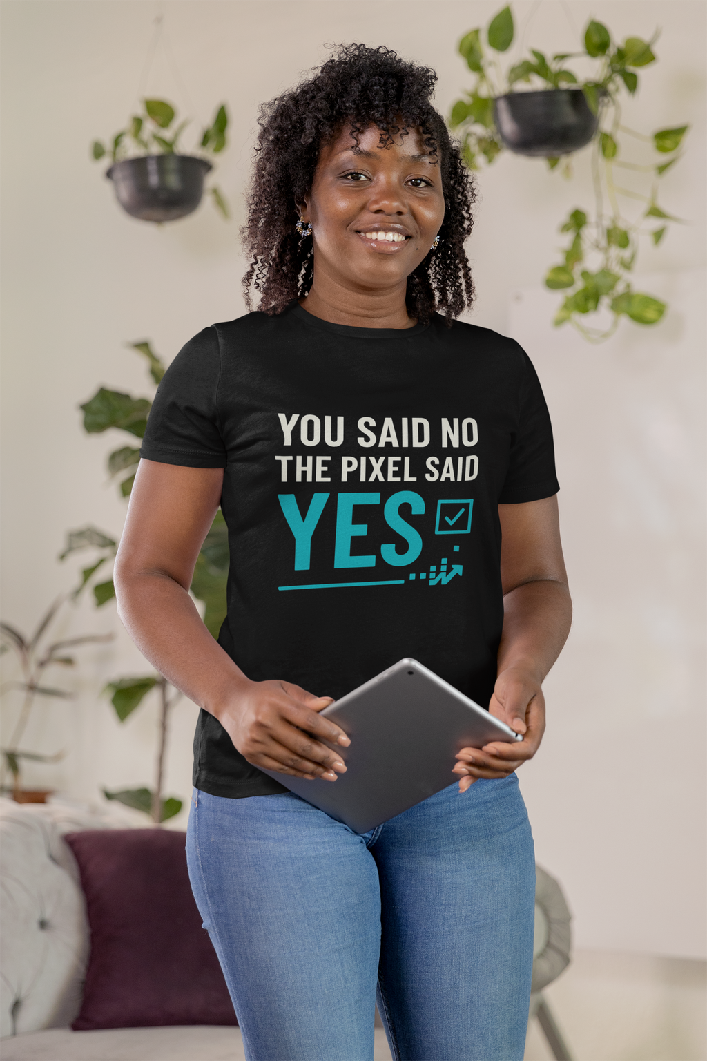 You Said No, The Pixel Said Yes – Marketing Shirt für Data-Lovers