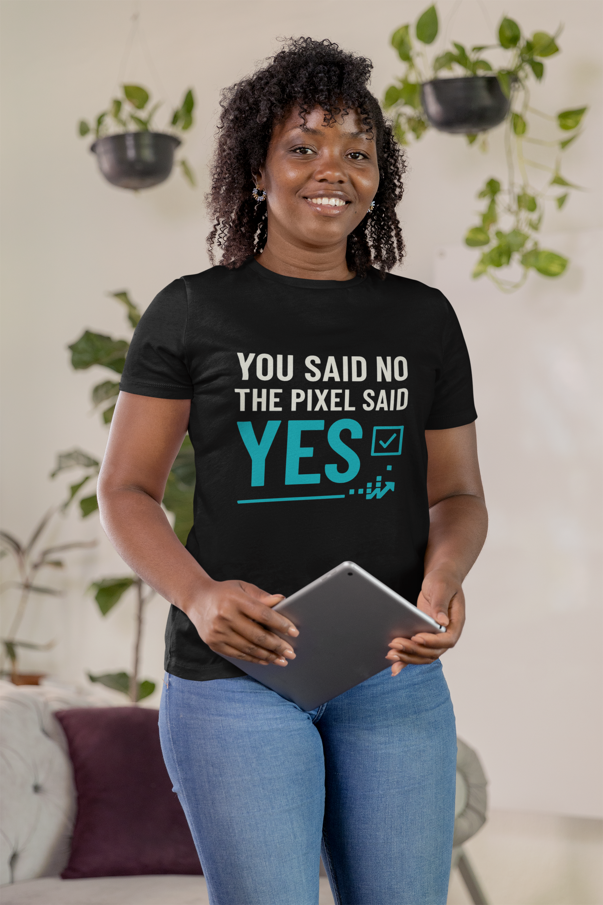 You Said No, The Pixel Said Yes – Marketing Shirt für Data-Lovers