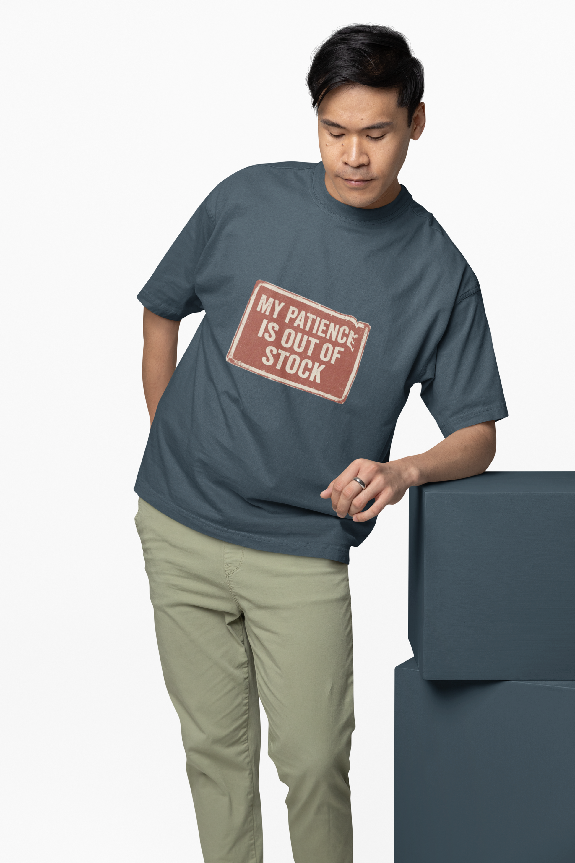 MY PATIENCE IS OUT OF STOCK – Vintage Statement Shirt