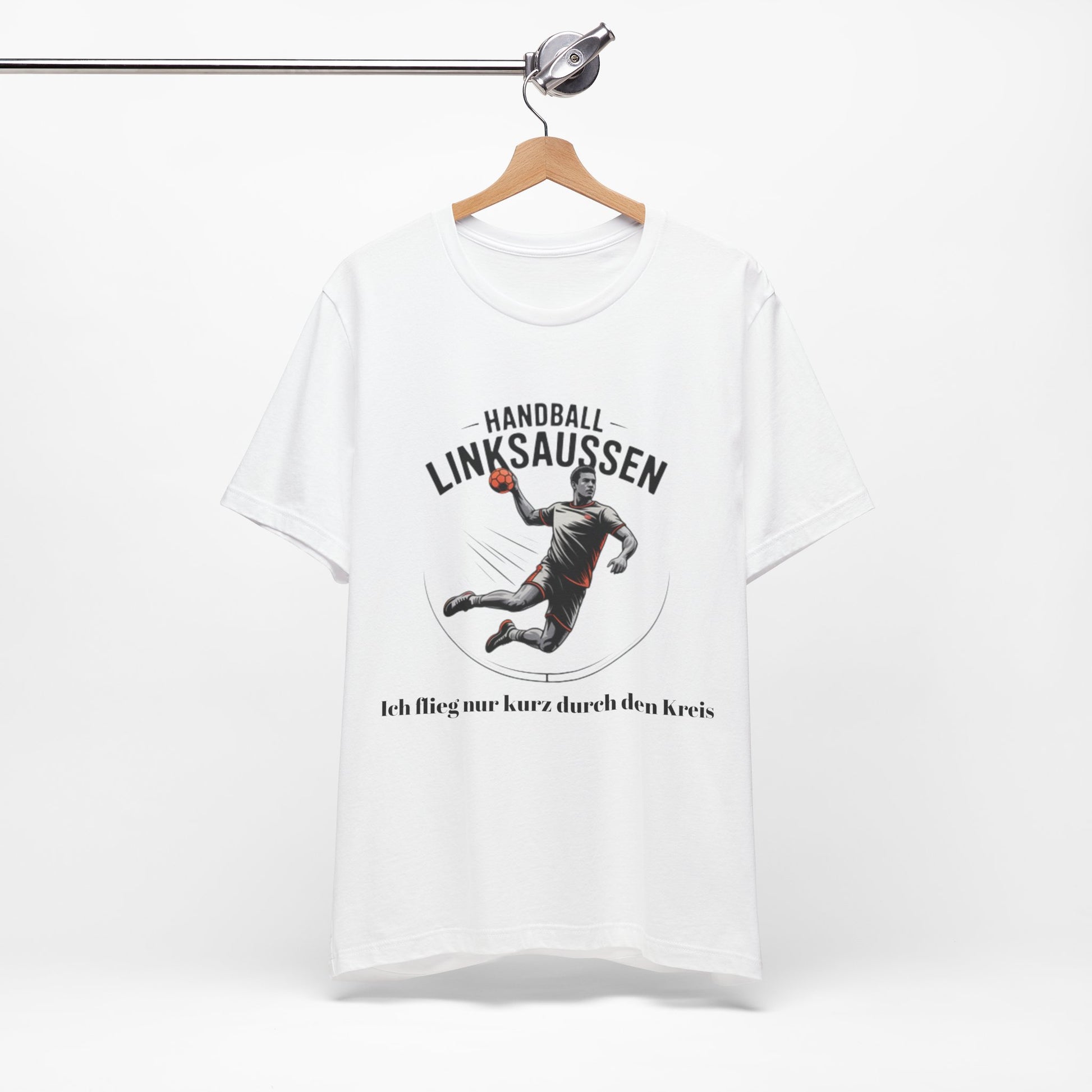 Handball Linksaußen – Ich flieg nur kurz durch den Kreis